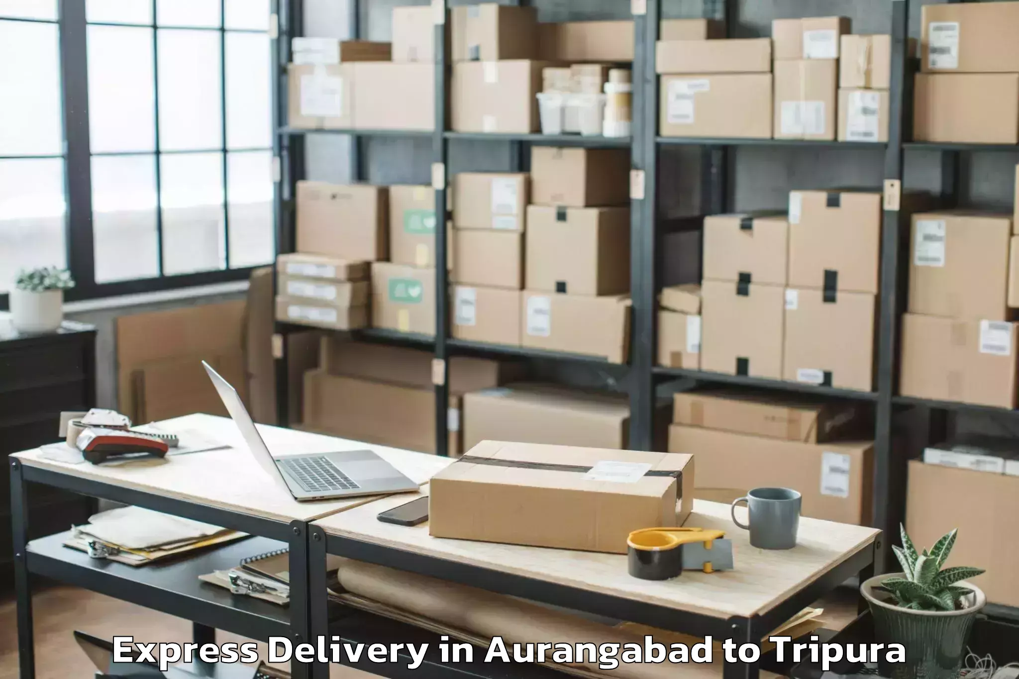 Book Your Aurangabad to Boxanagar Express Delivery Today